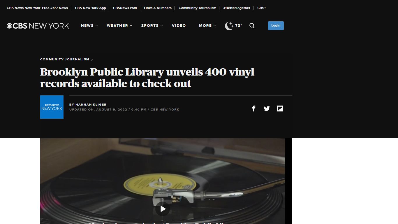 Brooklyn Public Library unveils 400 vinyl records available to check ...